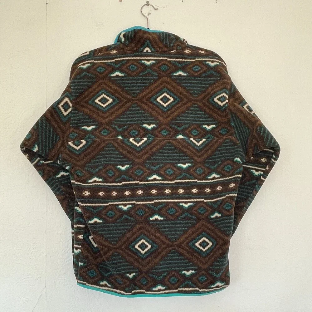 VTG Patagonia Synchilla Print Sweater Snap T - Picture 2 of 4